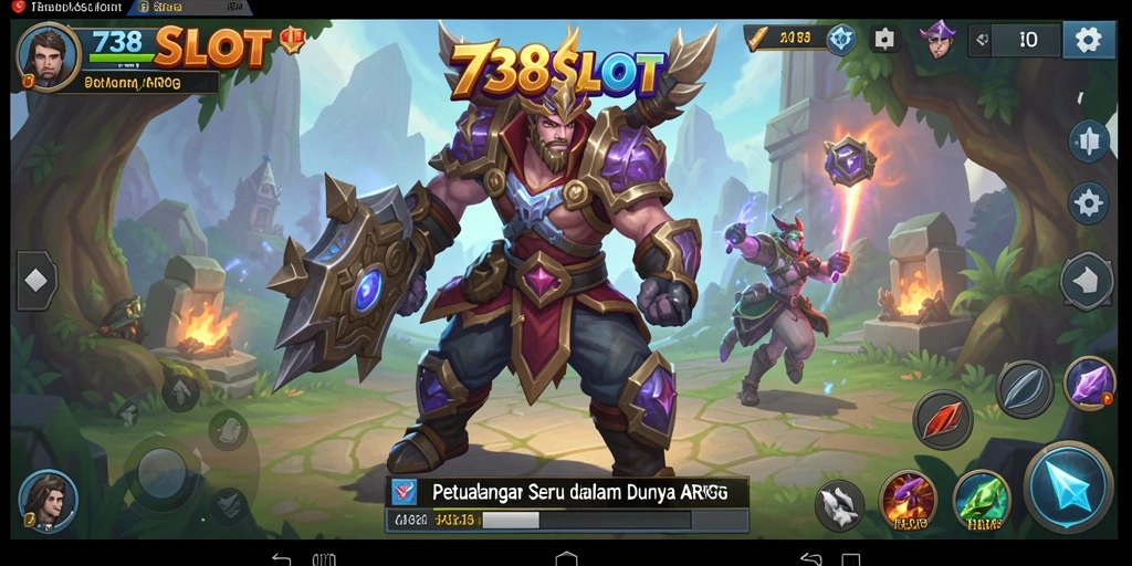 Tampilan gameplay menarik dalam petualangan ARPG 738SLOT.