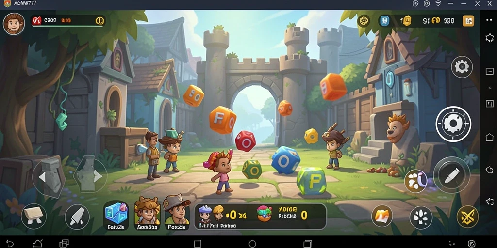 Tampilan gameplay ADAM77 dengan tantangan puzzle yang menarik.