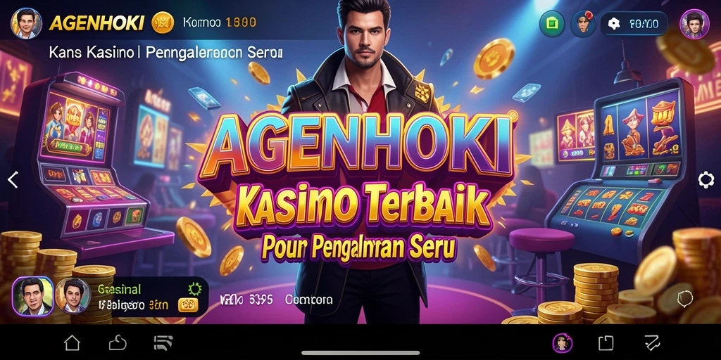 Tampilan antarmuka <strong>AGENHOKI</strong> yang menarik dan memukau dalam permainan Kasino.