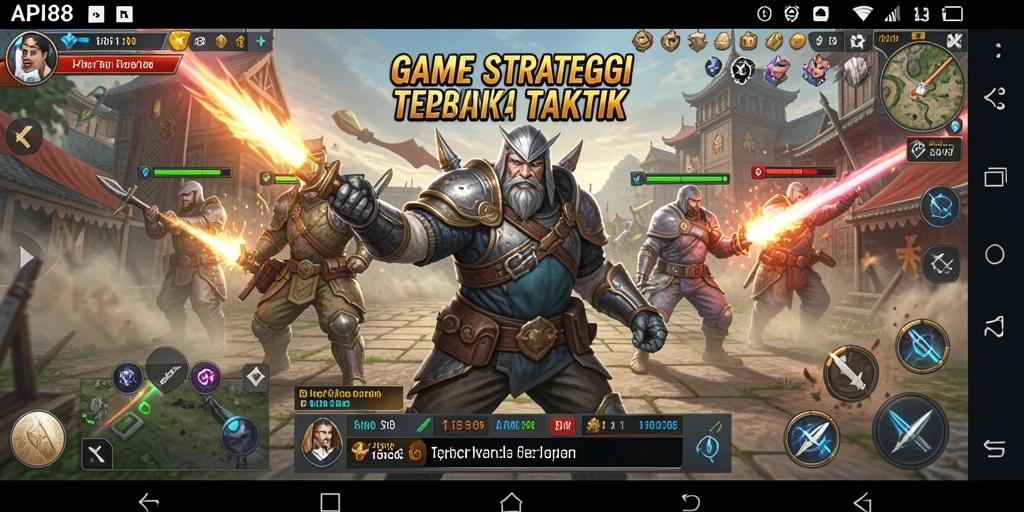 Tampilan gameplay API88 dengan pertempuran taktik intens.
