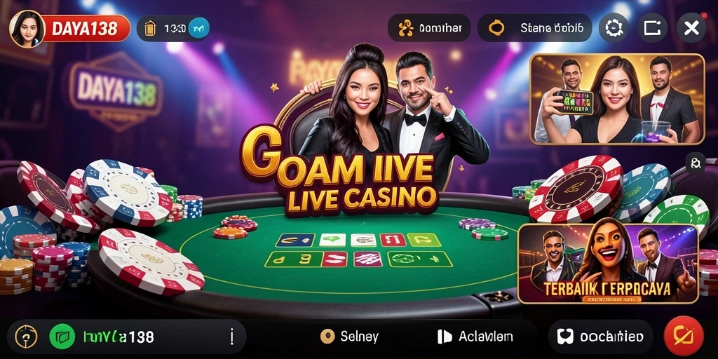 Gameplay Live Casino yang seru dengan dealer langsung di DAYA138.