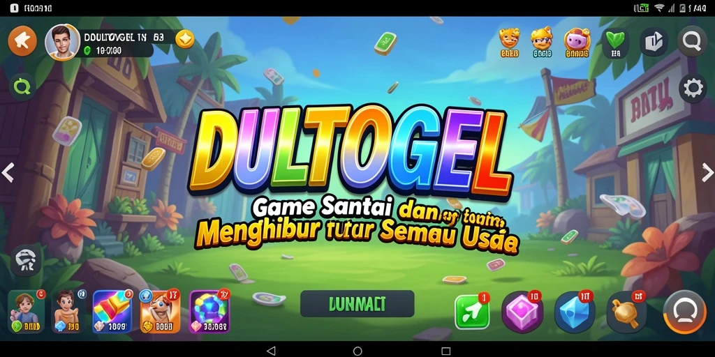Tampilan gameplay menarik DULTOGEL yang menghibur dan penuh warna.