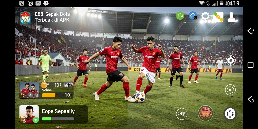 Tampilan gameplay seru dari E88 saat pertandingan berjalan.