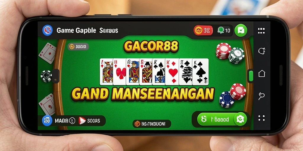 Screenshot GACOR88 menampilkan gameplay Gaple yang seru dan interaktif.