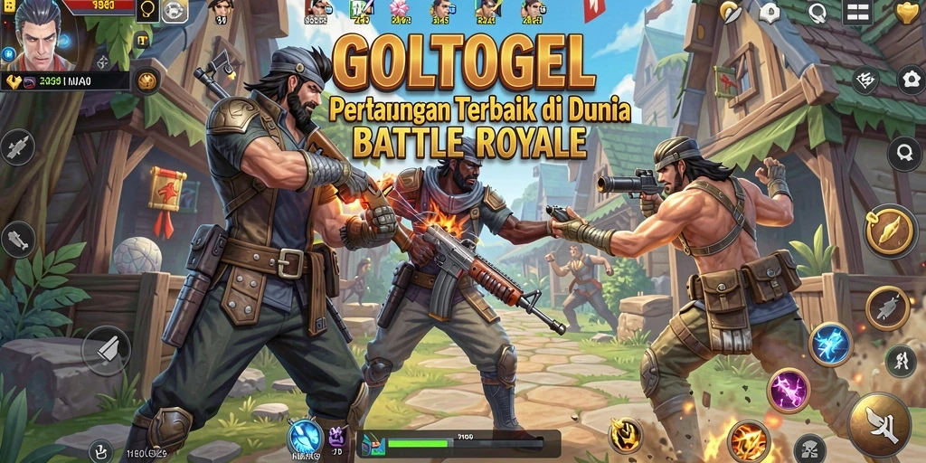 Tangkapan layar memperlihatkan momen seru dalam pertempuran Battle Royale.