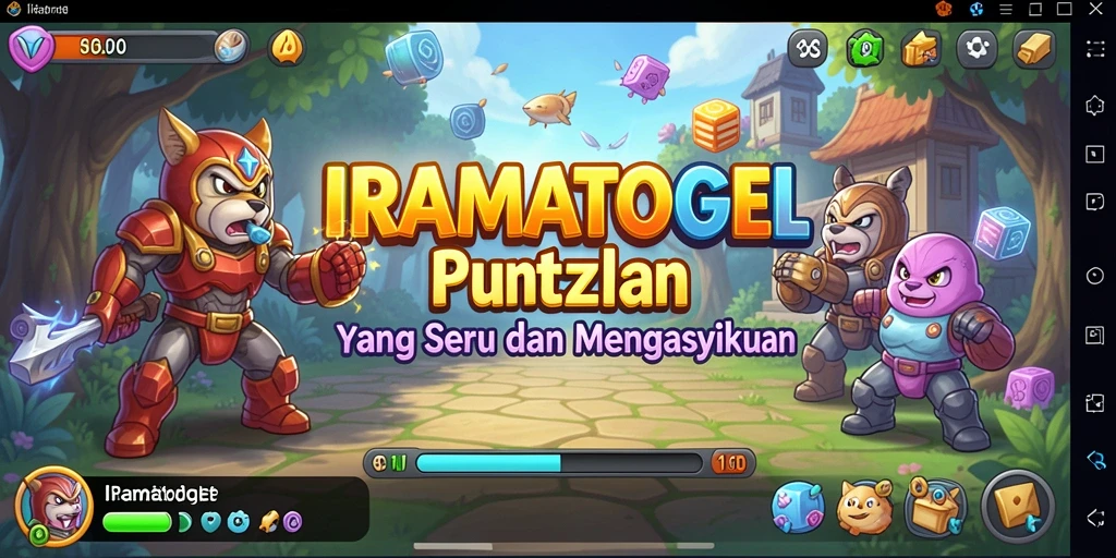 Tampilan seru dalam gameplay Puzzle IRAMATOGEL yang menantang.
