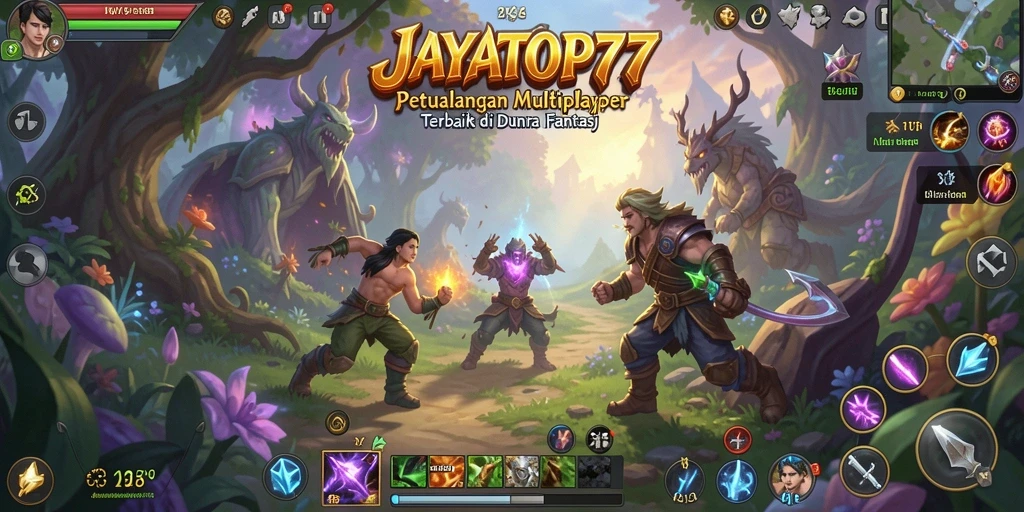 Tampilan gameplay seru di JAYATOP77 saat menjelajahi dunia fantasi.