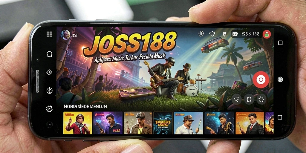 Screenshot gameplay JOSS188 yang menampilkan aktivitas musik penuh warna.