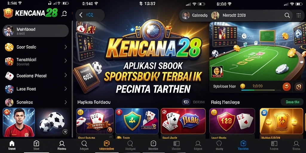 Tampilan screenshot gameplay KENCANA28 yang menampilkan taruhan olahraga yang beragam.