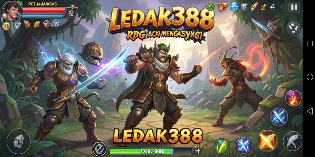 Tampilan gameplay ARPG menawan dengan aksi pertempuran yang seru.