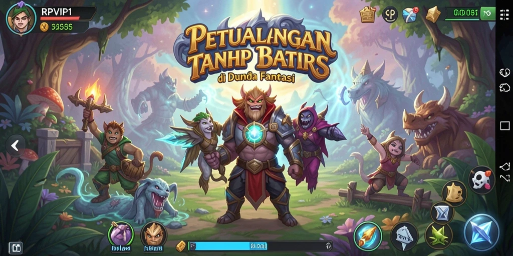 Screenshot RPVIP1 menampilkan aksi seru dalam petualangan.