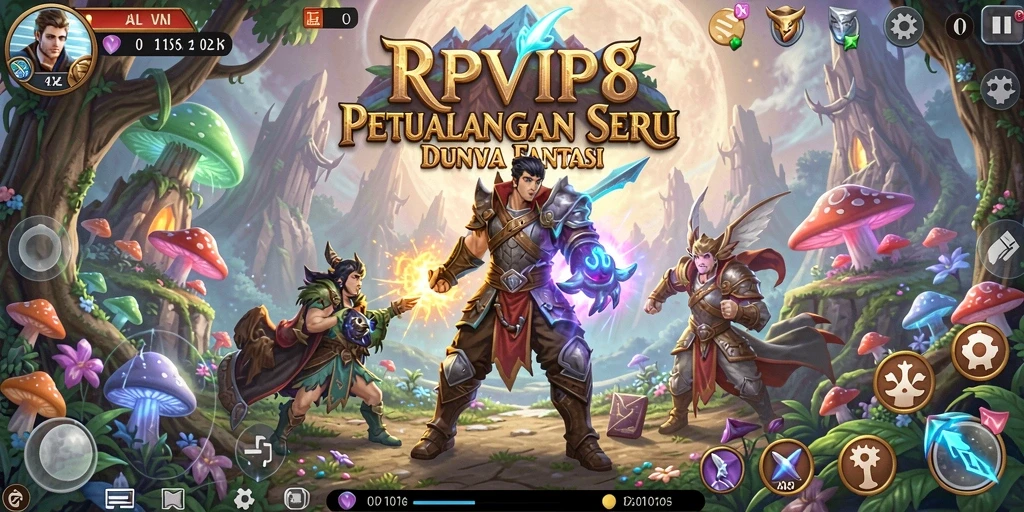Tampilan gameplay RPVIP8 yang mendebarkan dan penuh aksi.