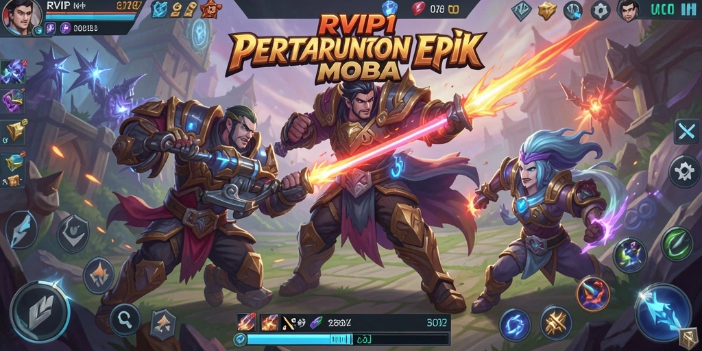Tampilan gameplay dinamis dan strategis dalam RVIP1.