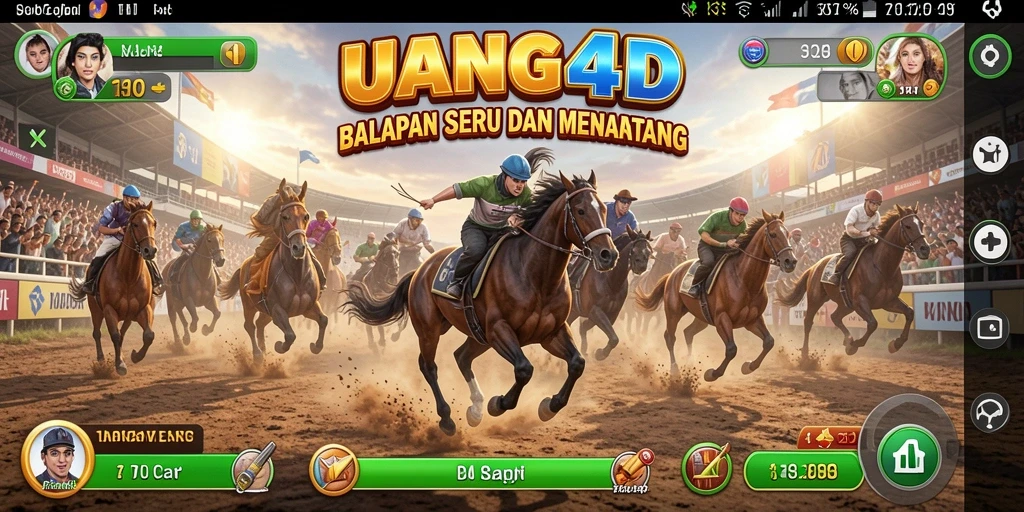 Gameplay seru UANG4D dengan balapan penuh adrenalin.