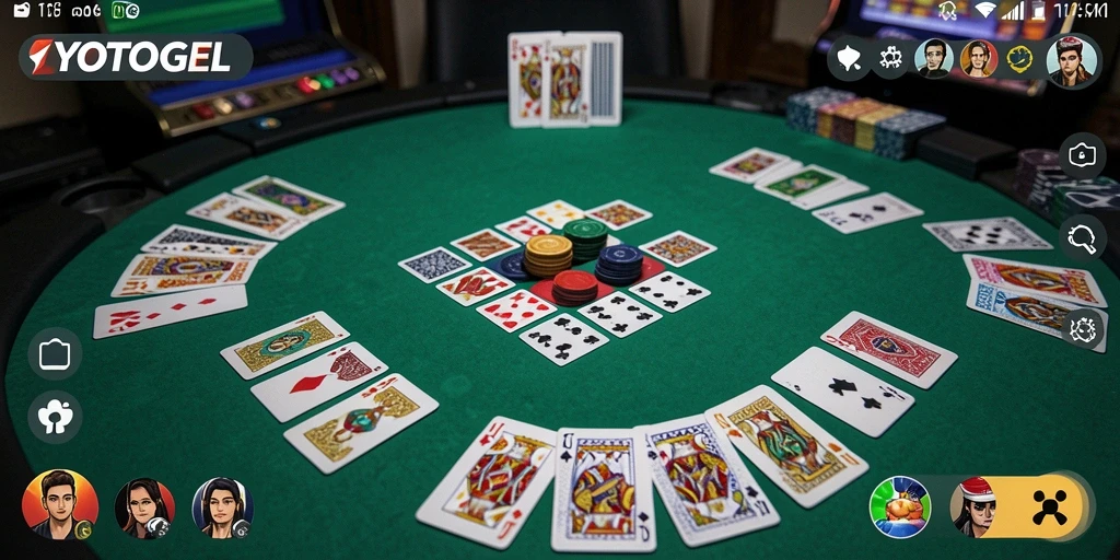Tampilan menarik dari gameplay Gaple YOTOGEL yang penuh strategi.